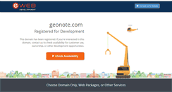 Desktop Screenshot of geonote.com